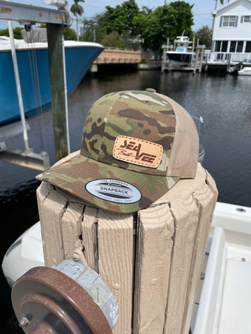 Multicam Leather patch Hat